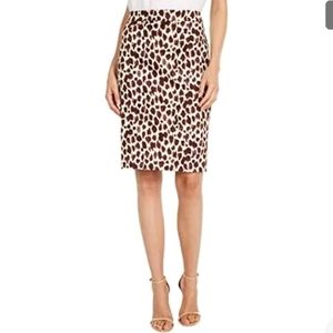 J Crew No. 2 Giraffe Pencil Skirt, Sz 2